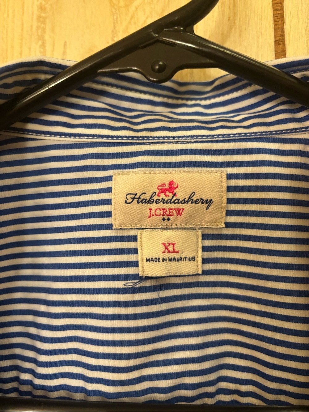 J. Crew Blue and White Striped Button-Down Shirt - Picture 2 of 3